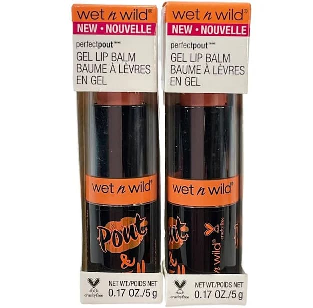 Wet n Wild Lip Balm Tinted Gel 2 Ct Perfect Pout Moisturize Sheer 954B Tell