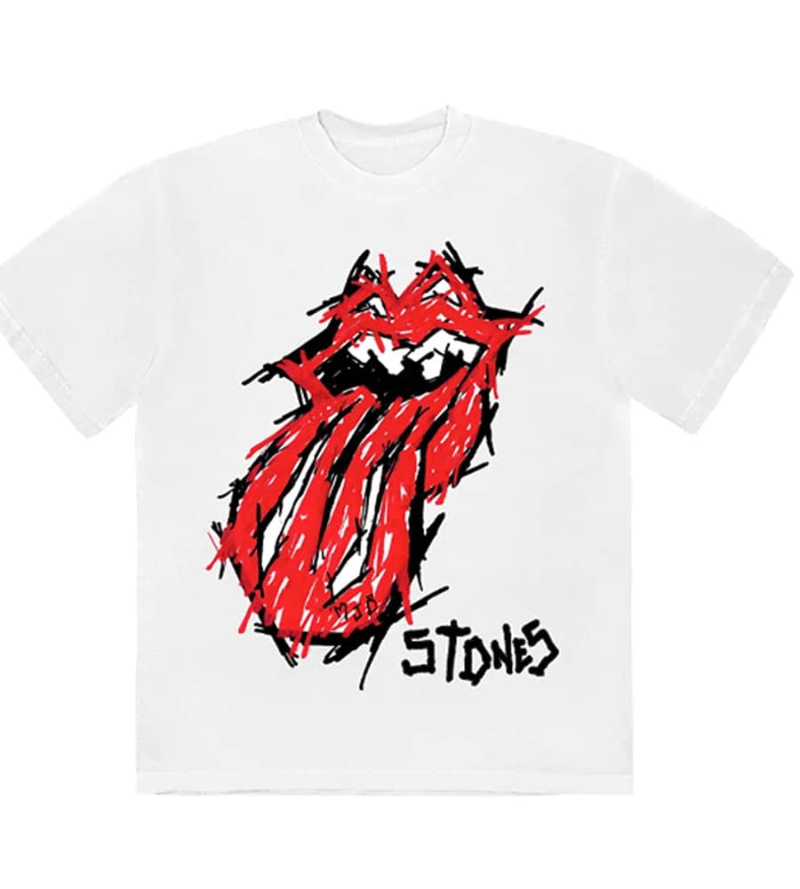 The Rolling Stones x Marc Jacques Burton No Filter Hand Drawn Tongue T-