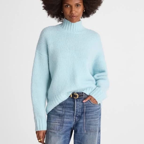 Madewell Women's Chunky-Knit Alpaca-blend Turtleneck