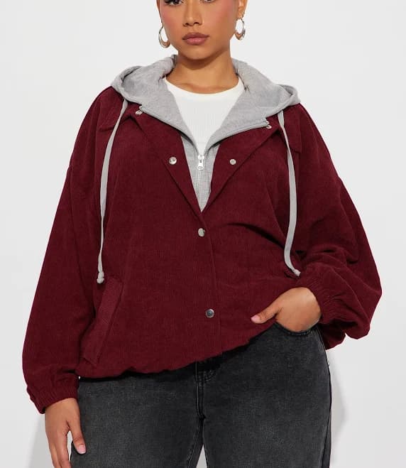 Fashion Nova Women's Hanging with The Boys Corduroy Jacket
