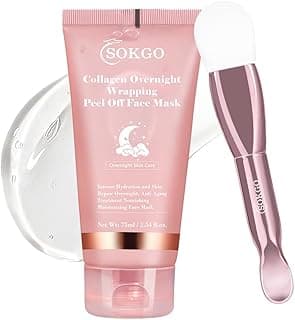 Collagen Overnight Wrapping Mask, Intensive Hydration Anti Aging Overnight Skin Treatment, Boosts Elasticity and Firmness, Revitalizes Dull Skin Reduces Fine Lines and Wrinkles (1PCS)
