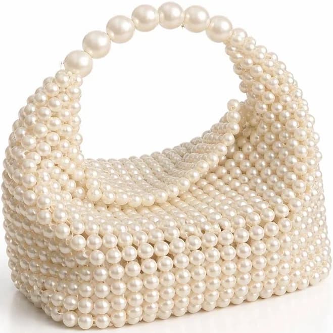 Pearl Beaded Clutch