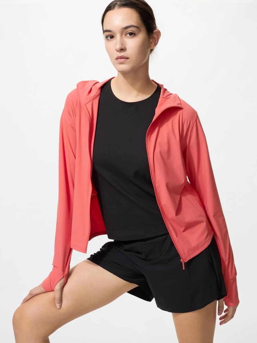 UNIQLO Women's Ultra Stretch Airism Full-Zip Hoodie
