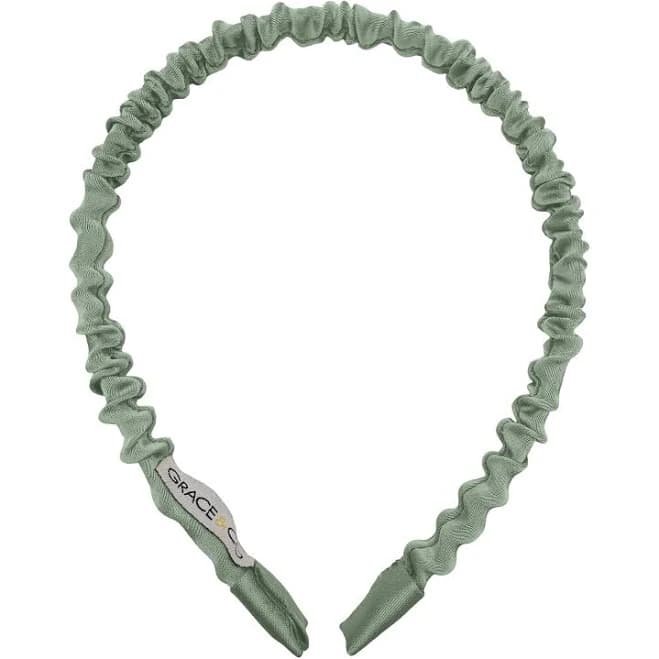 Grace & Company Lilli Skinny Ruched Satin Headband