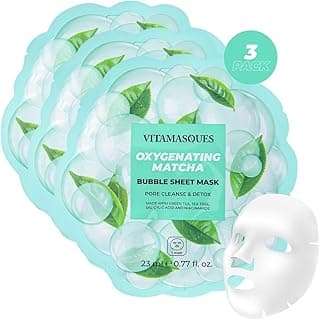 Oxygenating Matcha Green Tea Face Mask, For All Skin Types (Pack of 3)