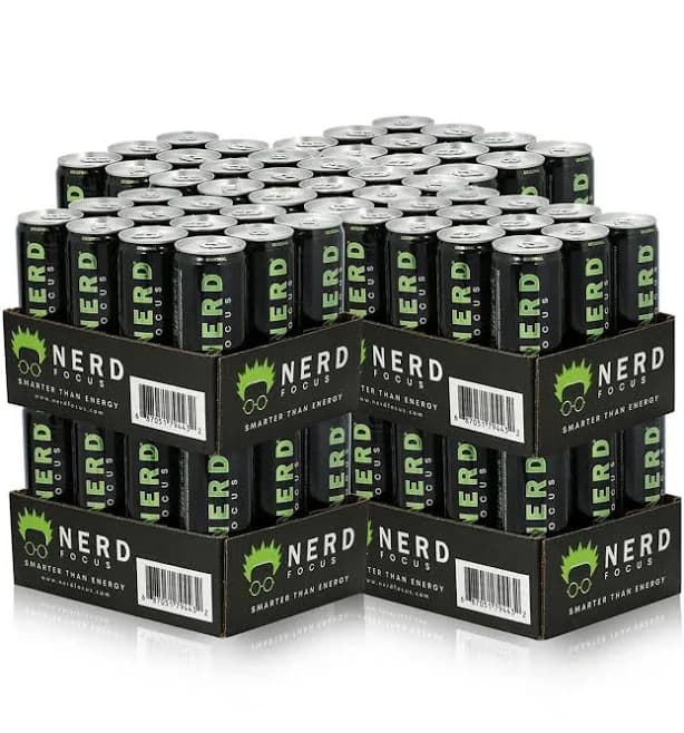 Nerd Focus Energy Drink with Nootropics and Vitamins