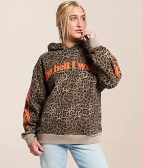 Modish Rebel Women's Cotton Sweatshirt with Buckle