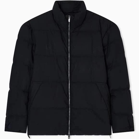 Emporio Armani Men's Quilted Nylon Full-Zip Puffer Jacket