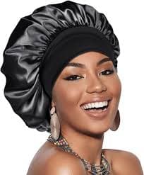 Amazon.com: Adubor Silk Bonnet for Sleeping Women Men - Double Layer Satin Bonnet - Non-Slip Silk Turban - Hair Bonnet for Sleeping - Sleep Cap for Curly Hair (Beige) : Beauty & Personal Care