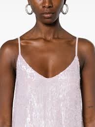P.A.R.O.S.H. Gabriel Sequinned Mini Dress | Pink | FARFETCH NZ
