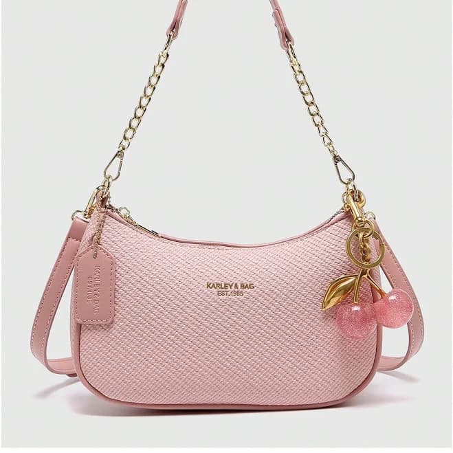 Elegant Mini Hobo Bag with Gold Chain Strap