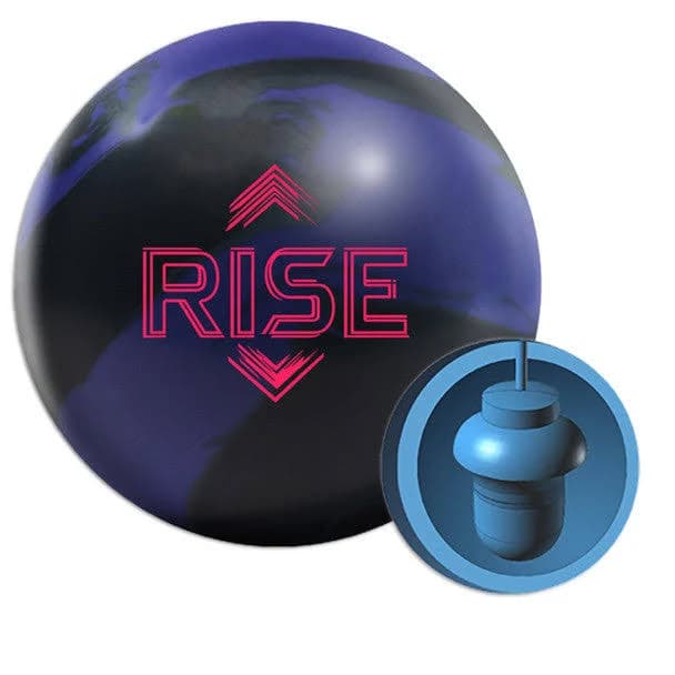 KR Strikeforce Rise Solid Bowling Ball - Purple/Black Solid 12