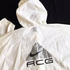 Vintage Nike ACG white / cream jacket with large... | Depop