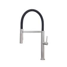 Stylish Carpi Black Single Handle Deck-mount Handle Commercial/Residential High-arc Kitchen Faucet with Sprayer at Lowes.com