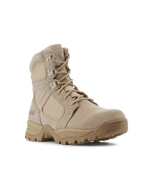 Kiwi Rugged Steel Toe Water Resistant Suede Tactical Boots