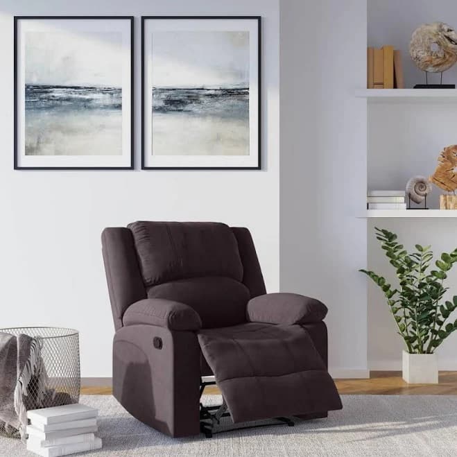 Relax-A-Lounger Preston Chocolate Microfiber Recliner Chair