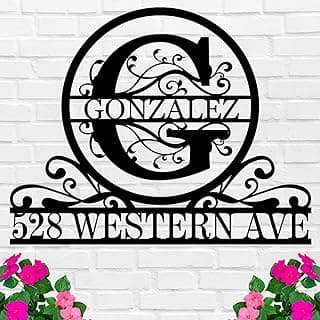 Personalized Address Numbers for Houses Metal Address Signs for Houses House Number Sign House Numbers for Outside Address Plaques for House Numbers Custom House Number Sign House Signs Personalized