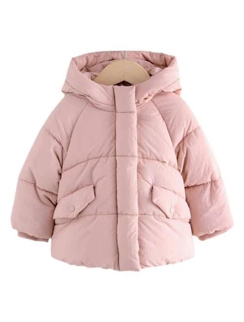 Next Kids Hooded Faux Fur Puffer Jacket