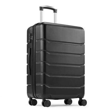 Aidoly 20 inch Carry-on Luggage, Expandable Lightweight Suitcase with TSA Lock, Hard Shell Luggage for Adult, Black