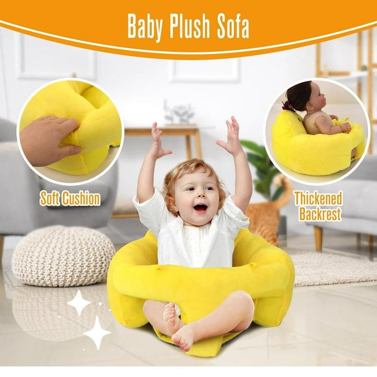 vocheer Baby Body Support Sofa, Plush Sitting Chair for Infant Learning to Sit, Yellow Duck - Walmart.com