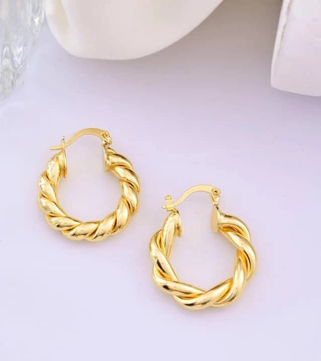 Trendia Women's Braided Hoop Earrings