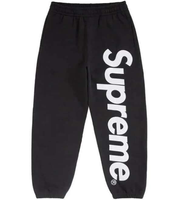 Supreme FW25 Satin Appliqué Sweatpants