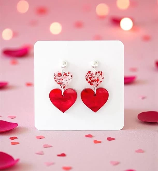 Heart Valentine's Day Earrings