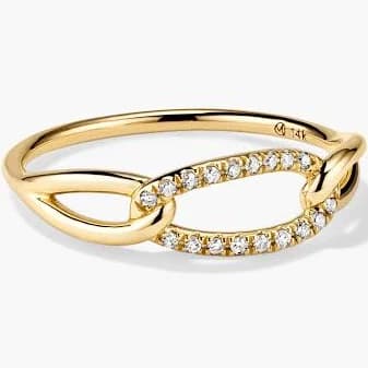 14K Yellow Gold Natural Diamond