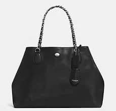 COACH Peyton Leather Chain Tote (F31752)