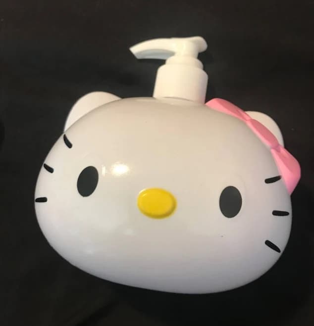Hello Kitty Large White Plastic Bathroom Soap or Lotion Dispenser | Soap Dispenser | Adults