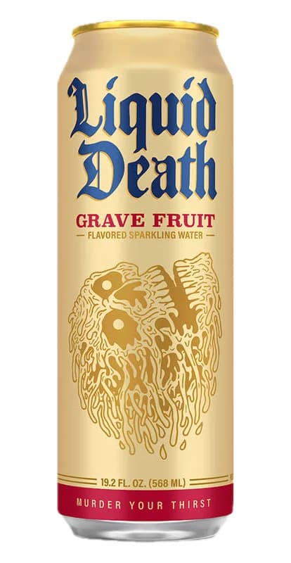 Liquid Death Grave Fruit Sparkling Water Cans