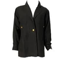 Chanel vintage 80's/90's black linen jacket US 4/6/8/10