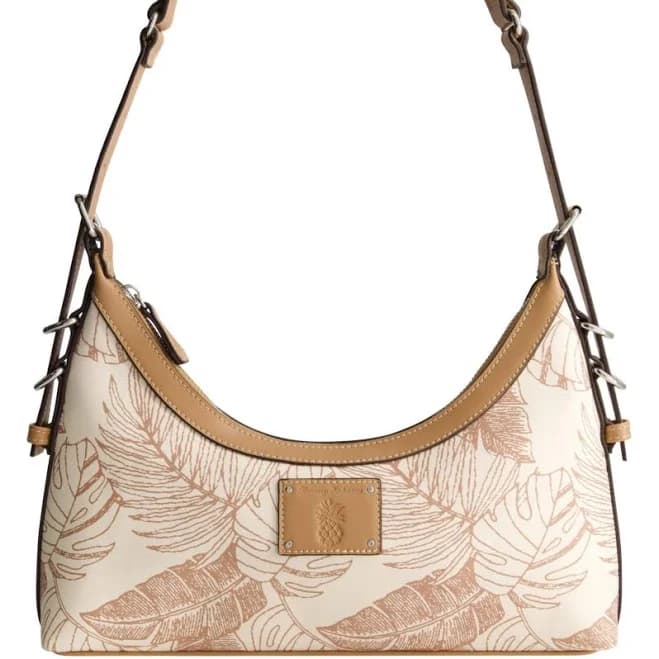 Tommy Bahama Women's Graphic Leaf Print City Hobo Bag