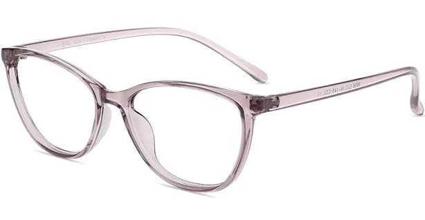 Firmoo Purple Clear Cat-eye Prescription Glasses Frame TR28165