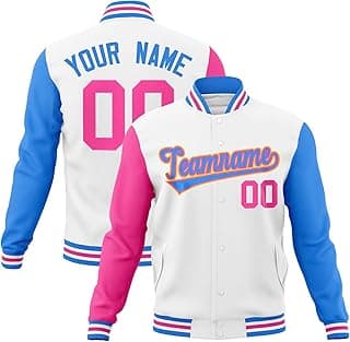 Custom Men/Women/Youth Varsity Baseball Jacket Blend Letterman Jackets Stitched Personalized Name Number Logo Big Size