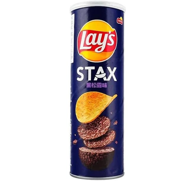 Lay's Stax Black Truffle Potato Chips