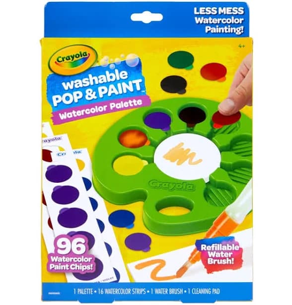 Crayola Pop & Paint Wash Watercolor Palette