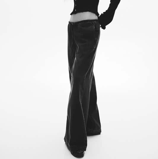 H&M Ladies Denim Drawstring Pants