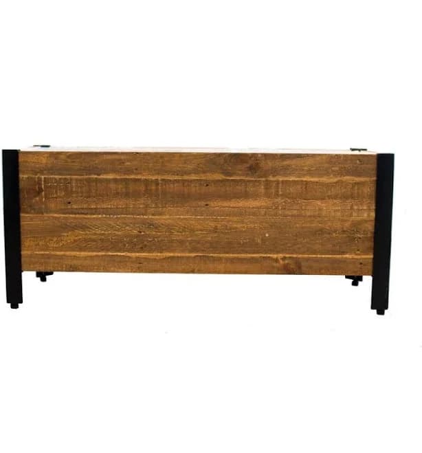 Grapevine 37 Inch Wooden Rectangular Urban Raised Garden Planter Box