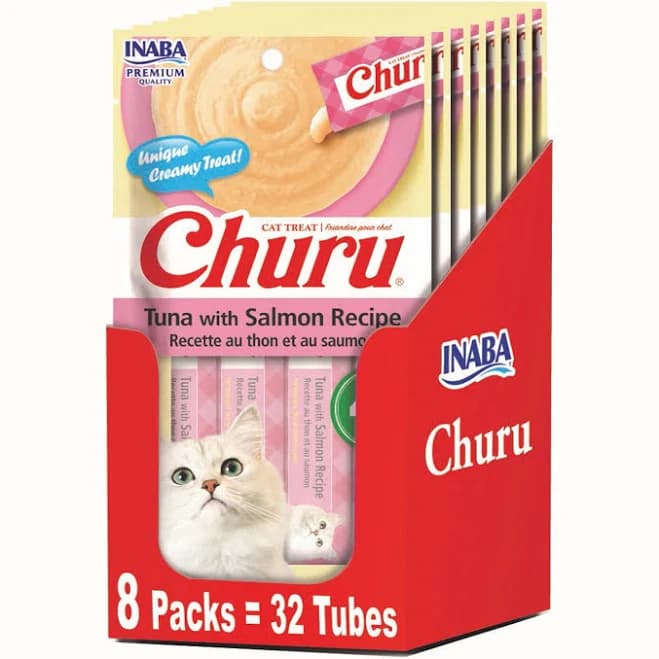 Inaba Salmon Churu Creamy Lickable Pure Cat Treat