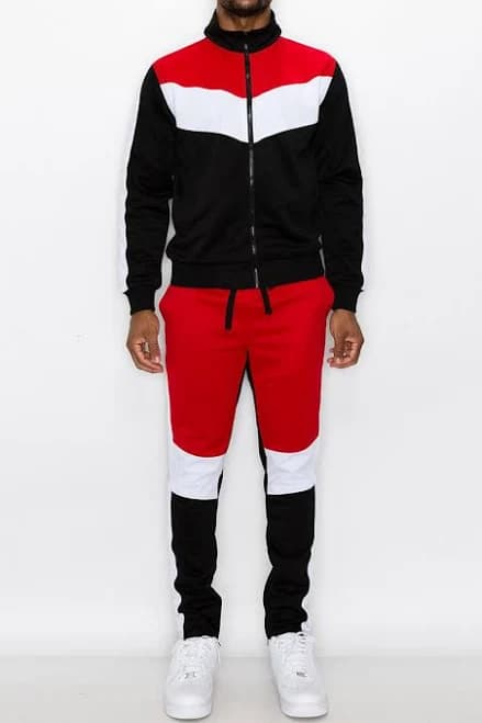 Victorious Men's Color Block Track Suit