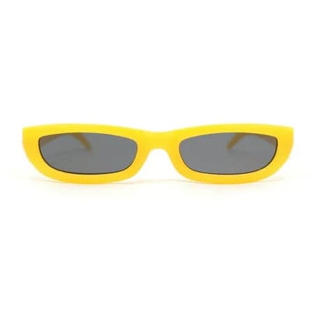 20s Mod Narrow Rectangular Cat Eye Sunglasses