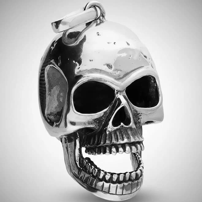 Sterling Silver 925 Skull Pendant