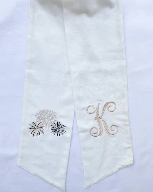 Personalized New Years Sash