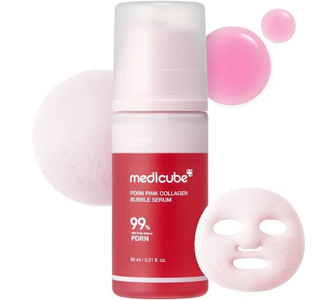 Medicube PDRN Pink Collagen Bubble Serum