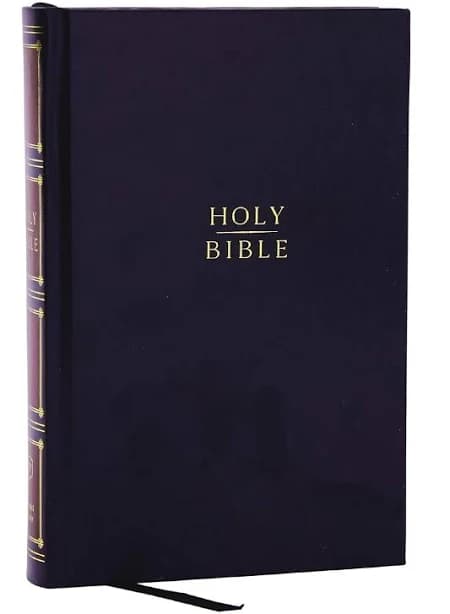 KJV Holy Bible: Compact Bible with 43,000 Center-Column Cross References, Black Hardcover, Red Letter, Comfort Print: King James Version