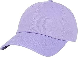 Classic Dad Hat Cotton, Low-Profile Plain Baseball Cap, Adjustable, Breathable and Packable