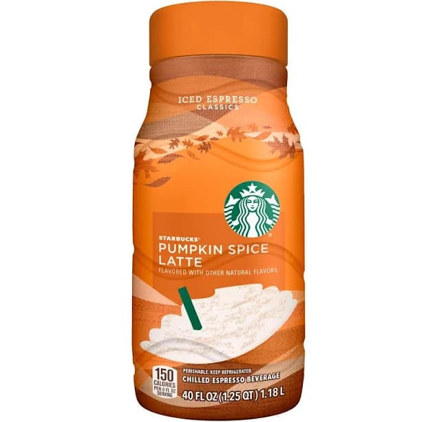 Starbucks Pumpkin Spice Latte Chilled Espresso Beverage