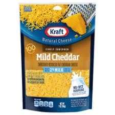 Kraft Reduced Fat Mild Cheddar Finely Shredded Cheese, 7 oz (198 g)