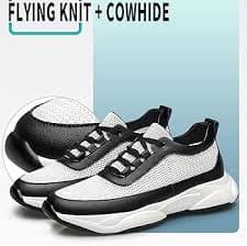 Amazon.com: AIRFUL Men's Elevator Sneakers 2.36Inchs Invisible Height Increasing Taller Shoes Lace Up Leather Fashion Sneakers for Male (Color : Black, Size : 6.5 Women/5 Men) : Clothing, Shoes & Jewelry